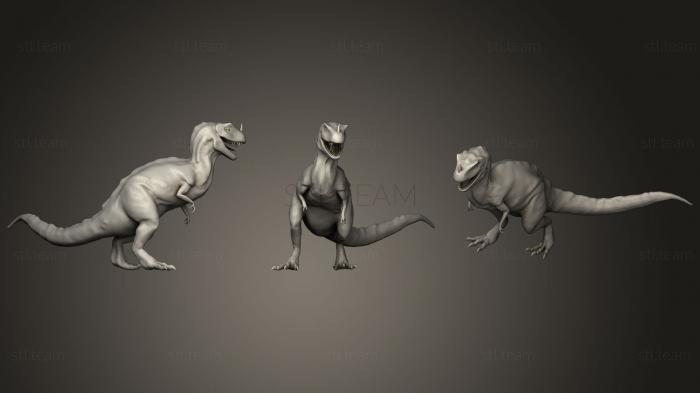 3D модель Ретро-Тираннозавр (STL)